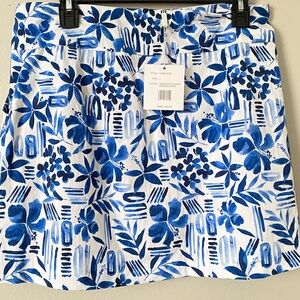 NWT Zac & Rachel New Millenium Floral Versatile Athletic Pull-on Skort Size 6